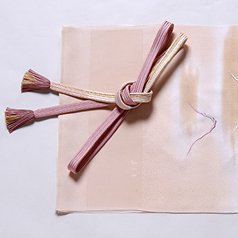 日本の絹「帯揚げ＆帯〆」3
