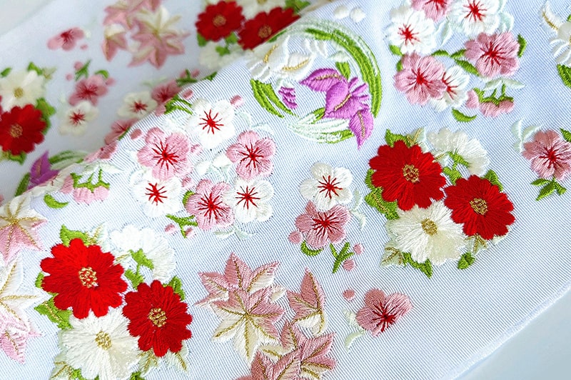 半衿 刺繍衿